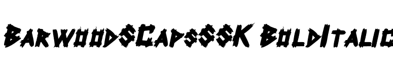 BarwoodSCapsSSK BoldItalic font preview