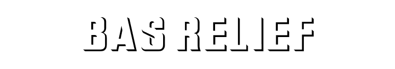 Bas Relief font preview