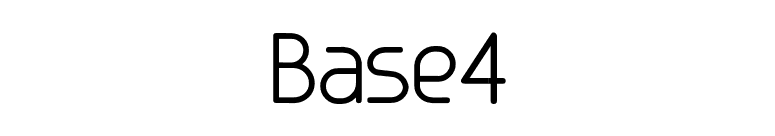 Base4 font preview