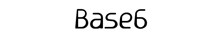 Base6 font preview