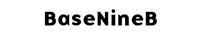 BaseNineB font preview