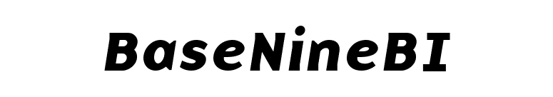 BaseNineBI font preview