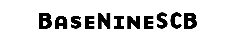BaseNineSCB font preview