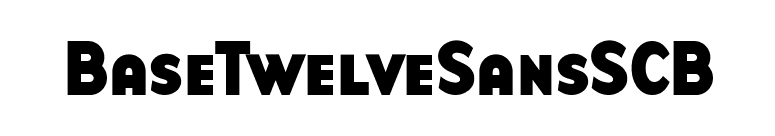 BaseTwelveSansSCB font preview