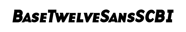 BaseTwelveSansSCBI font preview