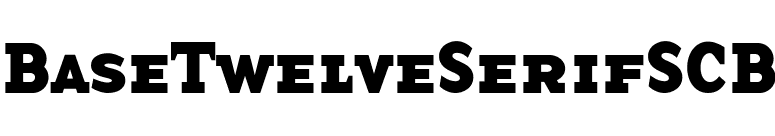 BaseTwelveSerifSCB font preview