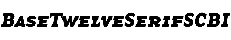 BaseTwelveSerifSCBI font preview
