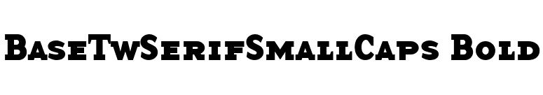 BaseTwSerifSmallCaps Bold font preview