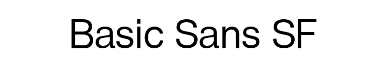 Basic Sans SF font preview
