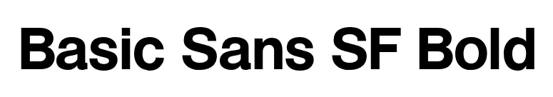 Basic Sans SF Bold font preview
