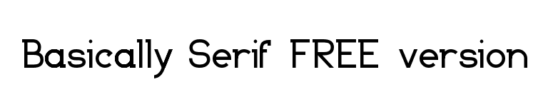 Basically Serif_FREE-version font preview
