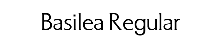 Basilea Regular font preview