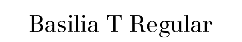 Basilia T Regular font preview