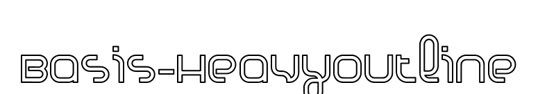 Basis-HeavyOutline font preview