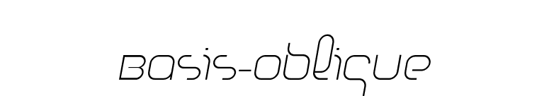 Basis-Oblique font preview