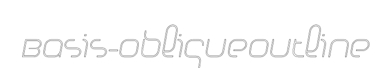 Basis-ObliqueOutline font preview