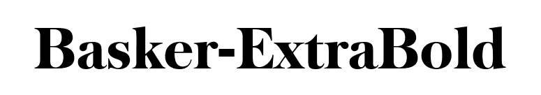 Basker-ExtraBold font preview