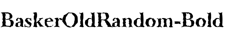 BaskerOldRandom-Bold font preview
