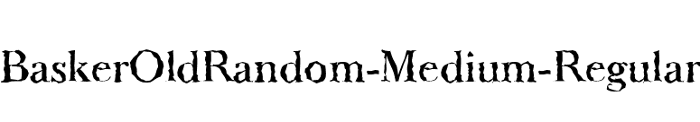 BaskerOldRandom-Medium-Regular font preview