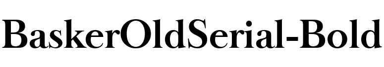 BaskerOldSerial-Bold font preview