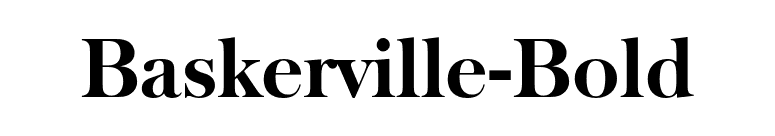 Baskerville-Bold font preview