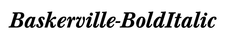 Baskerville-BoldItalic font preview
