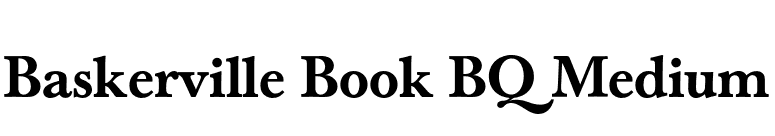 Baskerville Book BQ Medium font preview
