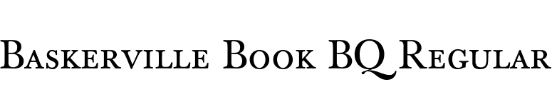 Baskerville Book BQ Regular font preview