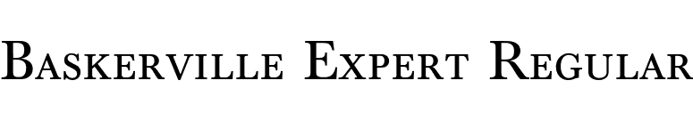 Baskerville Expert Regular font preview