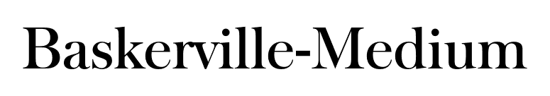 Baskerville-Medium font preview
