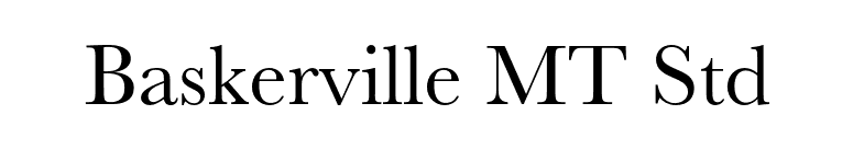 Baskerville MT Std font preview