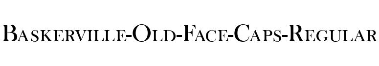 Baskerville-Old-Face-Caps-Regular font preview