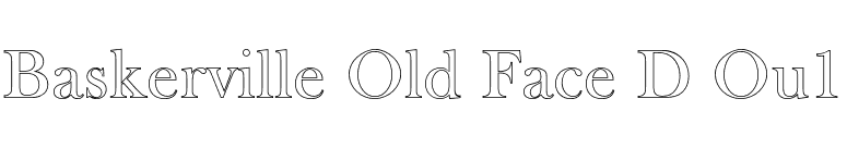Baskerville Old Face D Ou1 font preview