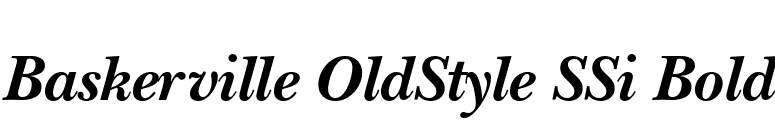 Baskerville OldStyle SSi Bold font preview