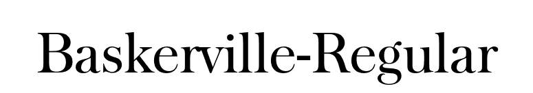 Baskerville-Regular font preview