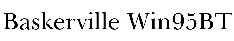 Baskerville Win95BT font preview