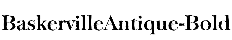 BaskervilleAntique-Bold font preview