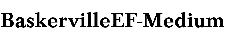 BaskervilleEF-Medium font preview