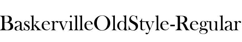 BaskervilleOldStyle-Regular font preview