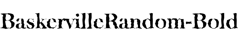 BaskervilleRandom-Bold font preview