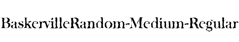 BaskervilleRandom-Medium-Regular font preview