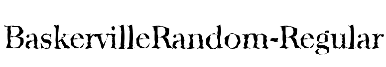 BaskervilleRandom-Regular font preview