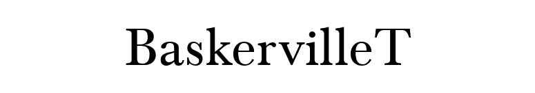 BaskervilleT font preview