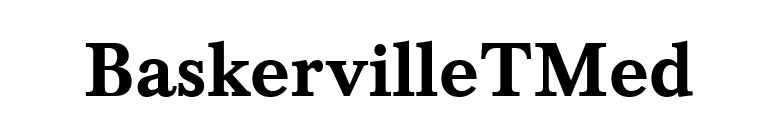 BaskervilleTMed font preview
