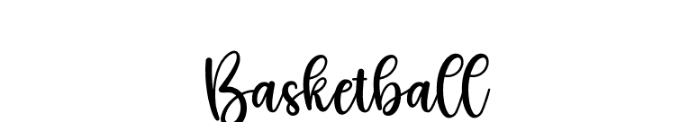 Basketball font preview
