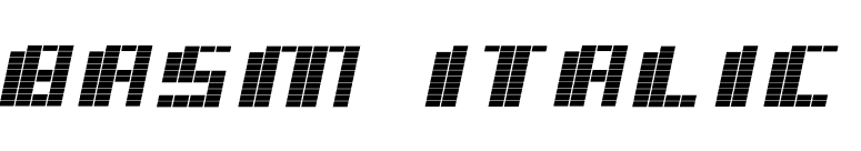 basm Italic font preview