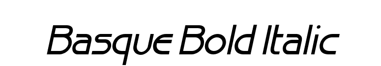 Basque Bold Italic font preview