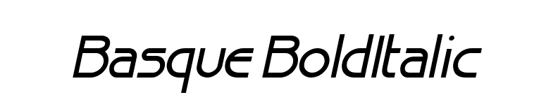 Basque BoldItalic font preview