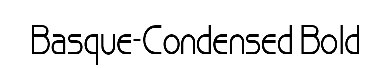 Basque-Condensed Bold font preview