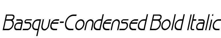 Basque-Condensed Bold Italic font preview